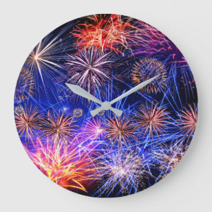 Imagem do Fireworks para relógio de parede redondo