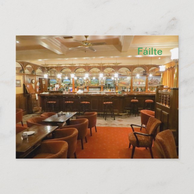 Imagem do Irish Pub para o cartão postal (Frente)