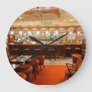 Imagem do Irish Pub para o relógio de parede redo