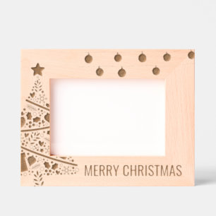 Imagem do laser de madeira de árvore de Natal