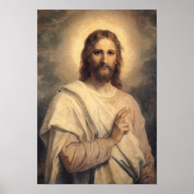 Imagem do Senhor - Heinrich Hofmann Poster Impress (Frente)