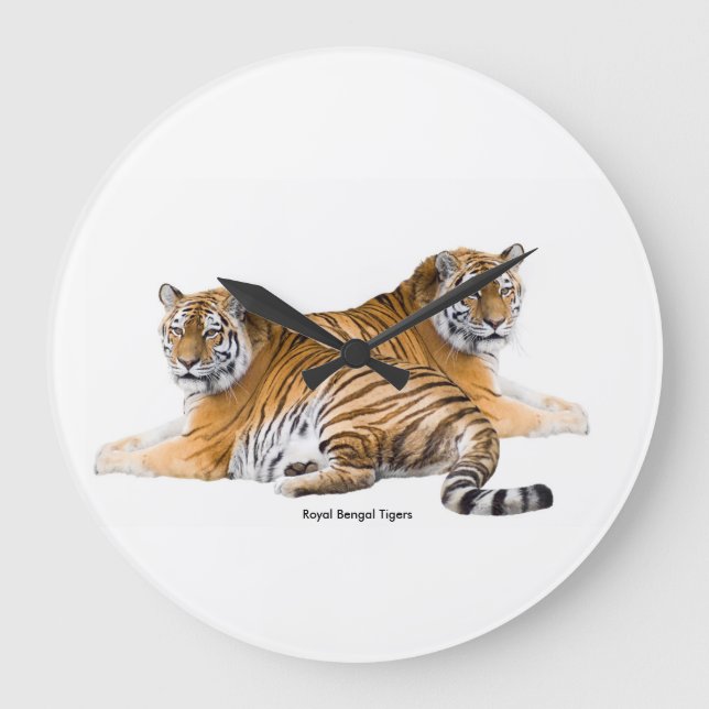 Imagem do Tigre para o Relógio de Parede Grande Ar (Frente)