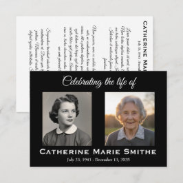 Imagem dupla de funeral ou memorial