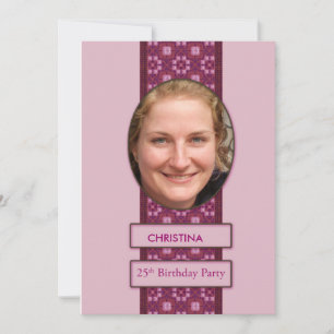 Imagem e nome do Convite de aniversário 25