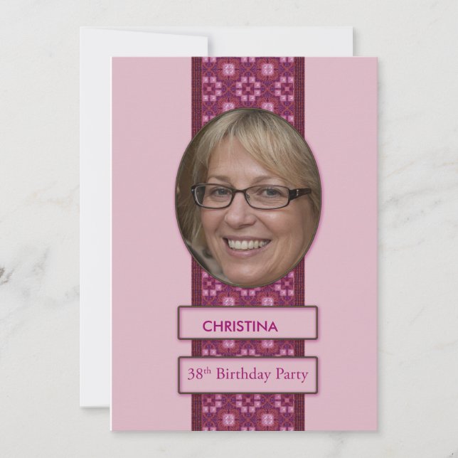 Imagem e nome do Convite de aniversário 38 (Frente)