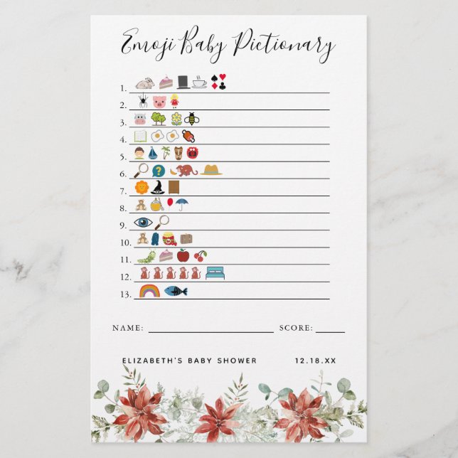 Imagem Emoji | Jogo Chá de fraldas (Frente)