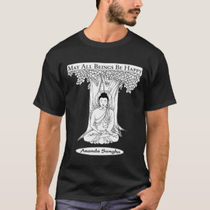 Imagem escura do t-shirt de Buddha