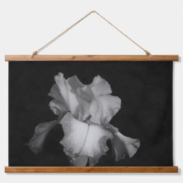 Imagem Floral Branca Preta da Iris Elegante