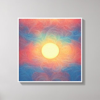 Imagem impressa na canvas para cores bonitas, 1