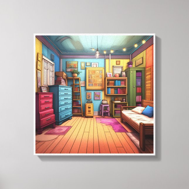 Imagem impressa na canvas para cores bonitas, 45 (Frente)