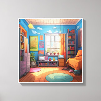 Imagem impressa na canvas para cores bonitas, 46