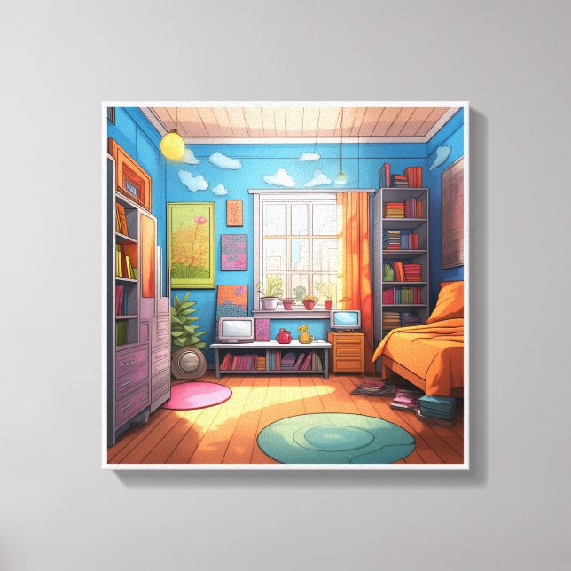 Imagem impressa na canvas para cores bonitas, 46 (Frente)