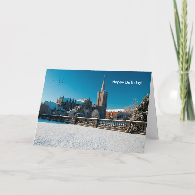 Imagem irlandesa do cartão de saudação de aniversá (Frente)