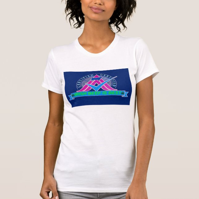 Imagem irlandesa para camisa de mulher (Frente)
