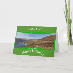 Imagem irlandesa para o cartão irlandês de saudaçã