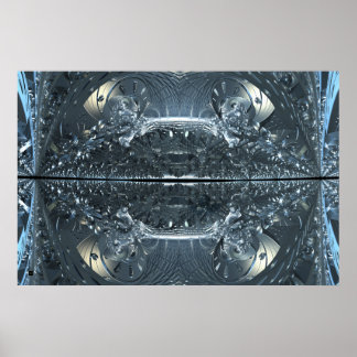 Imagem Iterada Zona Metálica Poster 17