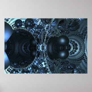 Imagem Iterada Zona Metálica Poster 44