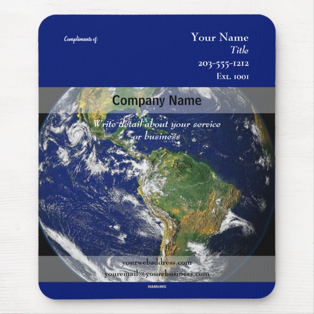 Imagem Mundial do Mousepad do promocional - HAMbyW (Frente)