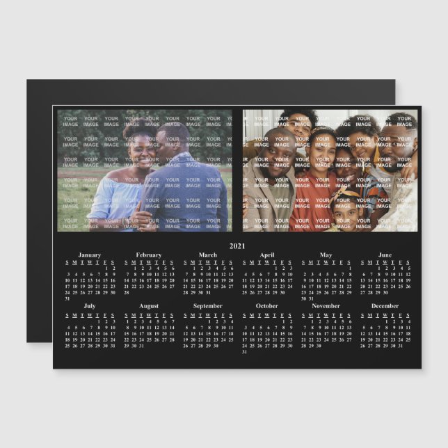 Imagem Personalizada de Calendário Personalizada d (Frente/Verso)