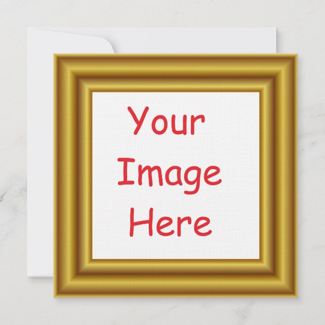 Imagem personalizada e quadro Dourado impresso (Frente)