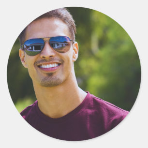 Imagem personalizada simples, adesivo de fotografi