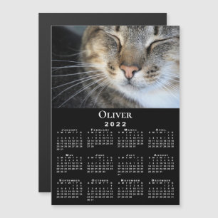 Imagem Preta do Calendário 2022 do Nome de Foto P