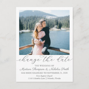 Imagem Retrato Elegante Alterar A Data Cartão Post