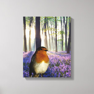 Imagem Robin vermelha do peito para a canvas