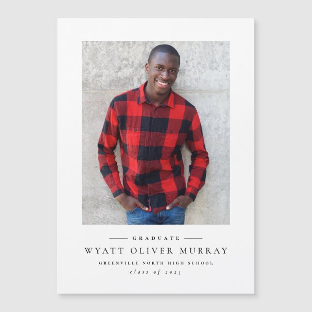 Imagem simples do anúncio de graduação em branco p (Frente)