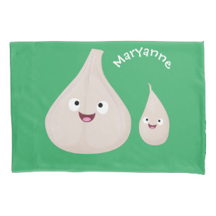 Imagem vegetal do desenho animado de alho cúprico