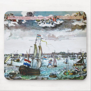 Imagem velha Mousepad de Amsterdão da vela