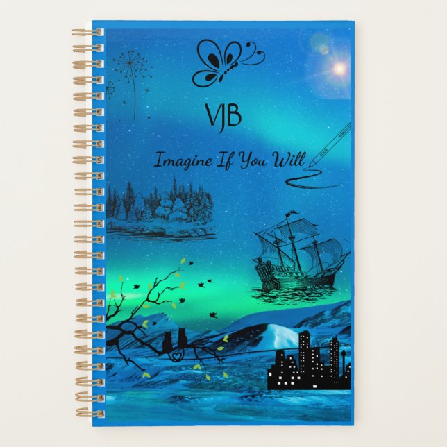 Imagem Verde Azul Se Planejador (Frente)