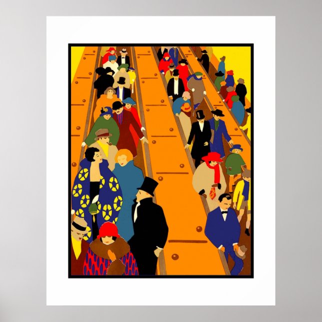 Imagem Vintage Londres Retro Impressão (Frente)