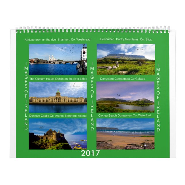 Imagens da Irlanda para o calendário irlandês 2017 (Capa)