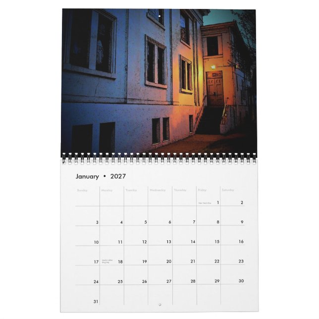 Imagens do calendário de Eugene 2011 (Jan 2027)