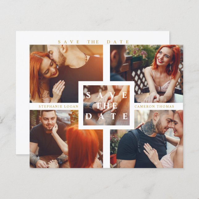 Imagens Personalizadas da Colagem Moderna Minimali (Frente/Verso)