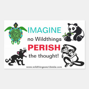 Imagine - adesivo retangular