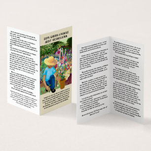 Imaginem as nossas vidas como um jardim criado por