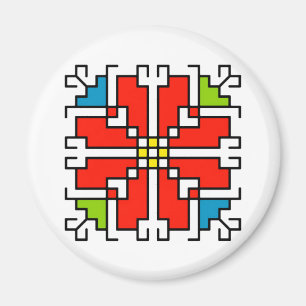 Íman М0041 Motif folk búlgaro Magnet shevitsa vermelh