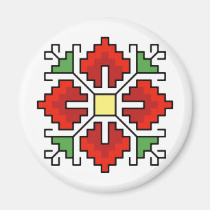 Íman М0061 Motif folk búlgaro Magnet shevitsa vermelh
