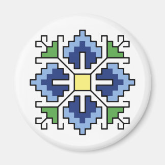 Íman М0065 Motif folk búlgaro Magnet shevitsa azul