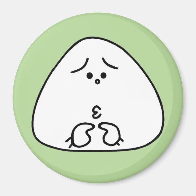 ÍMAN おにぎり顔（グリーン34） (Frente)