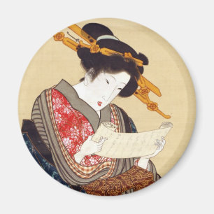 Íman 女, 国 貞 Mulher, Kunisada, Ukiyo-e