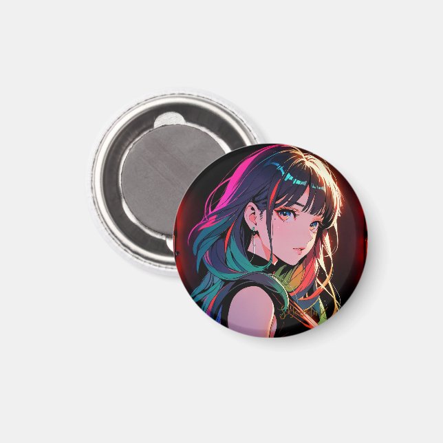 Íman 煌霞の少女【Radiant Haze Girl】セラミックタイル (Front/Back)