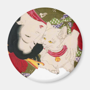 Íman 猫が好き, 芳年 eu amo gatos, Yoshitoshi, Uki