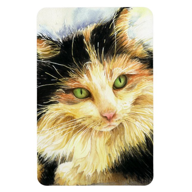 Íman 0010 Calico Cat (Vertical)