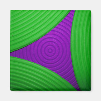 Íman 02 Magneta de triângulo verde e roxo