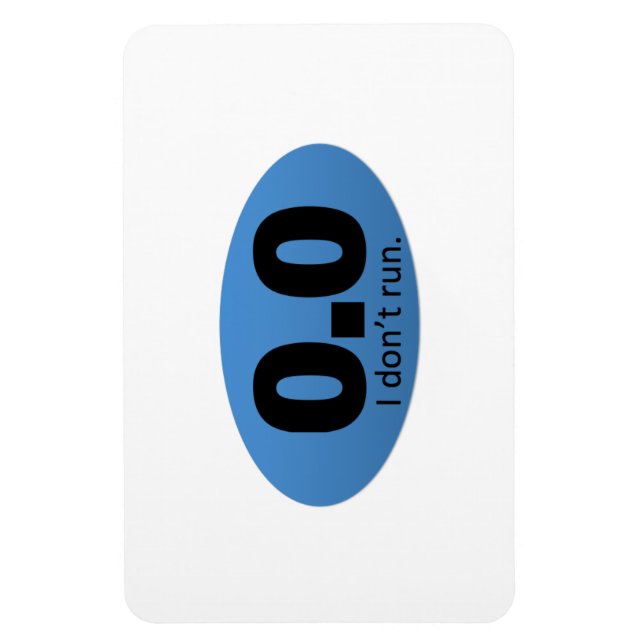 Íman 0,0 eu não corro. (Vertical)