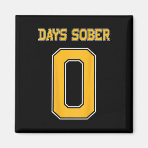 Íman 0 Dias Sóbrio Jersey Hockey Pé Bola Engraçado Bebe