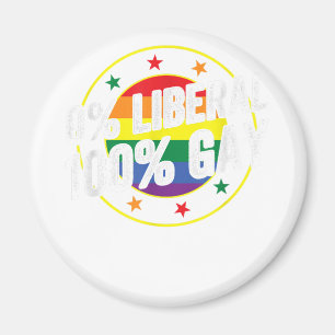 Íman 0 Gay Liberal 100 LGBT Design para Conservadores